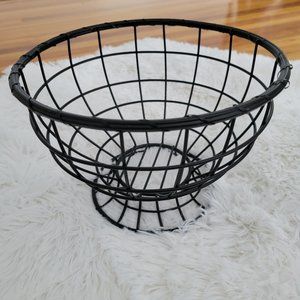 Black Metal Wire Basket